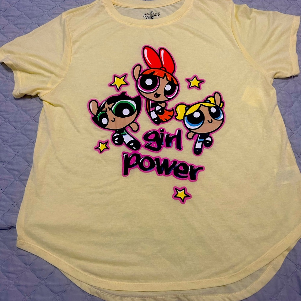 Women’s Power Puff Girls Short Sleeve Shirt XXL